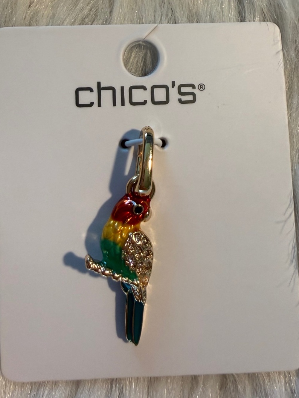 Chico's MultiColor Parrot Charm, NWT